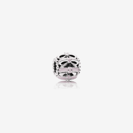 Pandora 925 Silver 791778EN40  Hollow Pink Sparkling Sentiment String