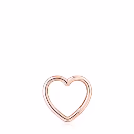 Medium Hold heart Ring in Rose Vermeil
