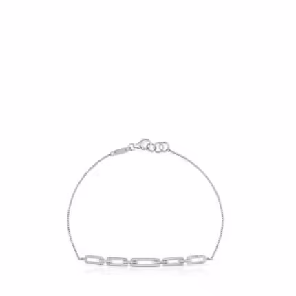 White gold and diamond chain bracelet Les Classiques