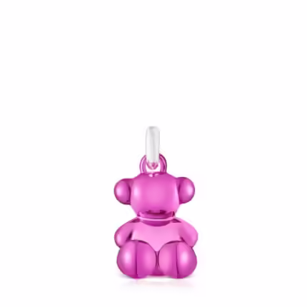 Bold Bear pink steel bear Pendant