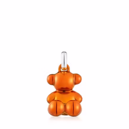 Bold Bear orange steel bear Pendant