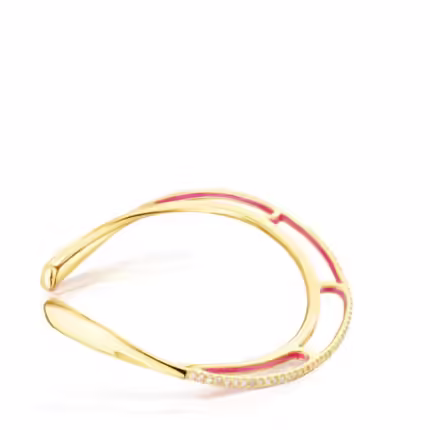 Silver vermeil Gregal bracelet with topazes