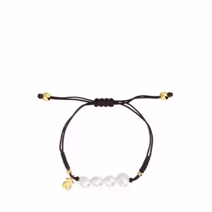 Vermeil Silver TOUS Nudos Bracelet with pearls