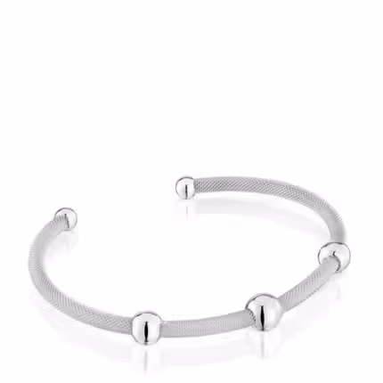Pulsera de plata y detalles Icon Mesh