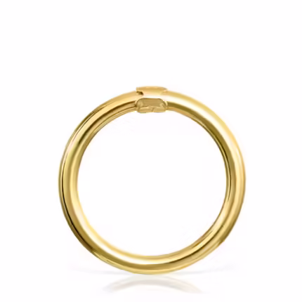 Large Vermeil Silver Hold Ring