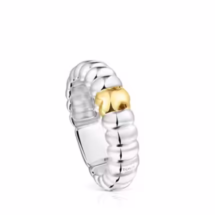 Silver and silver vermeil Virtual Garden Ring