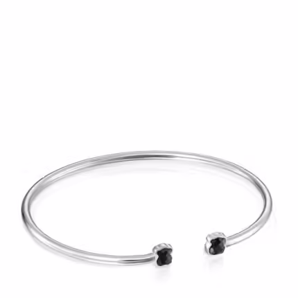 TOUS Mini Onix Bracelet in Silver with Onyx 5,5cm