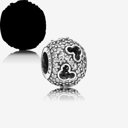 Pandora 925 silver 791442CZ Disney Mickey silhouette string decoration