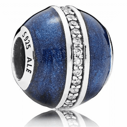 Pandora 925 Silver 796377EN63 Midnight Blue Star Track String Decoration