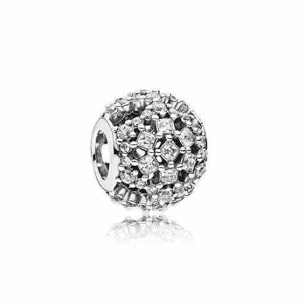 Pandora 925 silver 796378CZ silver hollow string decoration