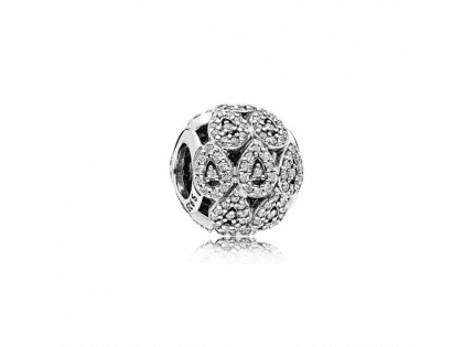 Pandora 925 Silver 796271CZ Oriental Fan Hollow String Decoration