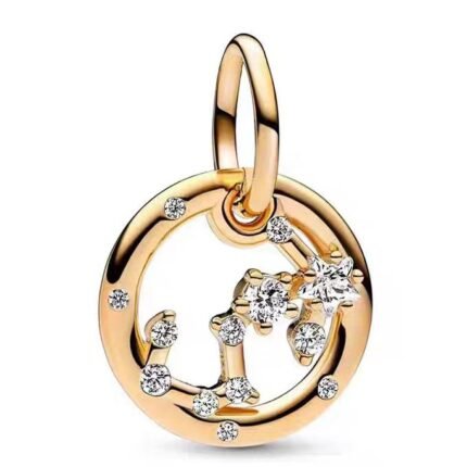 Pandora Zodiac Symbol Small Ring Scorpio Pendant Jewelry DIY Accessories Simple and Advanced