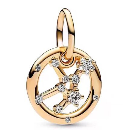 Pandora Zodiac Symbol Small Ring Virgo Pendant Jewelry DIY Accessories Simple and Advanced