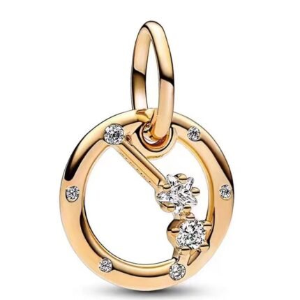 Pandora Zodiac Symbol Small Ring Aries Pendant Jewelry DIY Accessories Simple and Advanced