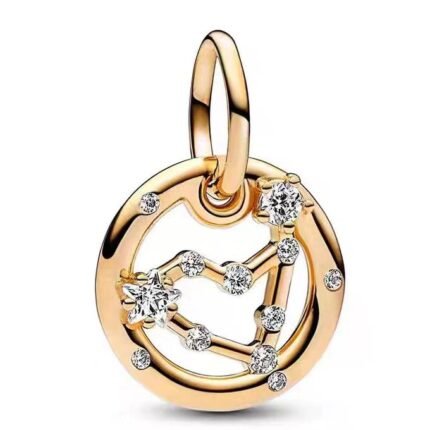 Pandora Zodiac Symbol Small Ring Capricorn Pendant Jewelry DIY Accessories Simple and Advanced