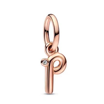 Pandora 26 letter p pendant jewelry accessories DIY simple and exquisite