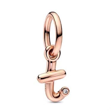Pandora 26 letter t pendant jewelry accessories DIY simple and exquisite