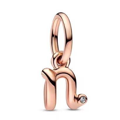 Pandora 26 letter n pendant jewelry accessories DIY simple and exquisite