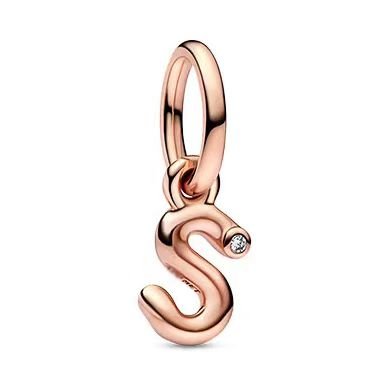Pandora 26 letter s pendant jewelry accessories DIY simple and exquisite