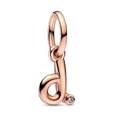 Pandora 26 letter d pendant jewelry accessories DIY simple and exquisite