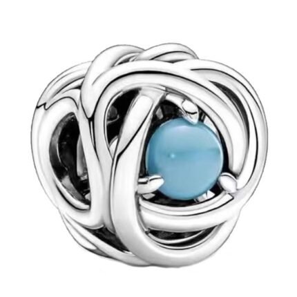 Pandora's December birthstone pendant jewelry accessories DIY simple and delicate high-end