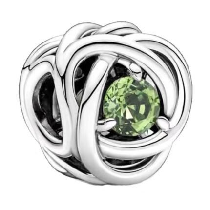Pandora's August birthstone pendant jewelry accessories DIY simple and delicate high-end