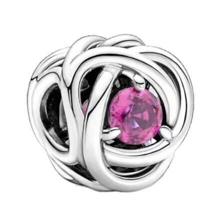 Pandora's October birthstone pendant jewelry accessories DIY simple and delicate high-end