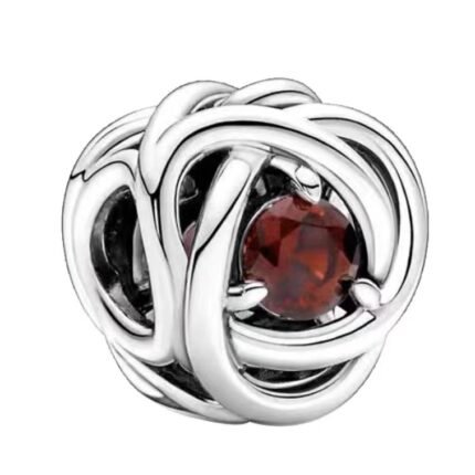 Pandora's January birthstone pendant jewelry accessories DIY simple and delicate high-end