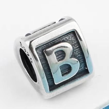 Pandora 26 letter B pendant jewelry accessories DIY simple and exquisite