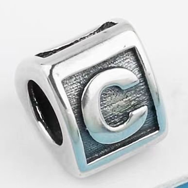 Pandora 26 letter C pendant jewelry accessories DIY simple and exquisite