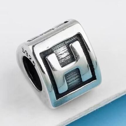 Pandora 26 letter H pendant jewelry accessories DIY simple and exquisite