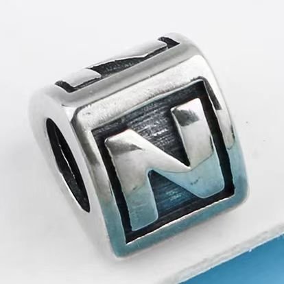 Pandora has 26 letters N Pendant jewelry accessories DIY simple and exquisite