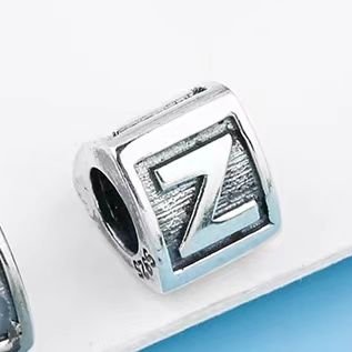Pandora 26 letter Z pendant jewelry accessories DIY simple and exquisite