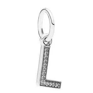 Pandora 26 letters L pendant jewelry accessories DIY simple and exquisite