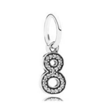 Pandora digital pendant jewelry accessories DIY simple and exquisite