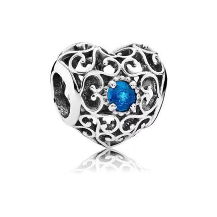 Pandora's December birthstone pendant jewelry accessories DIY simple and delicate high-end