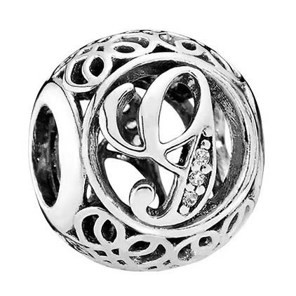 Pandora 26 letter G pendant jewelry accessories DIY simple and delicate high-end