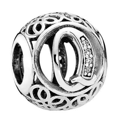 Pandora 26 letter Q pendant jewelry accessories DIY simple and delicate high-end