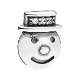 Pandora smiley face pendant jewelry accessories DIY simple and high-end
