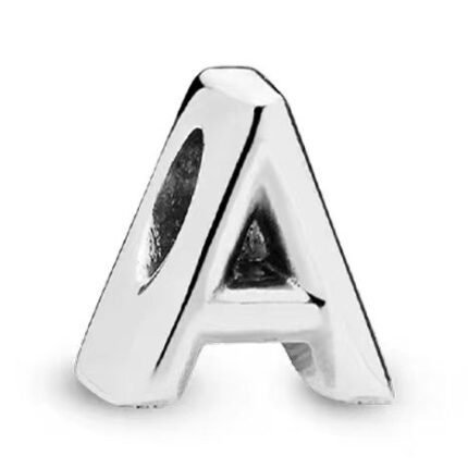 Pandora 26 letter A three-dimensional pendant jewelry accessories DIY simple and exquisite