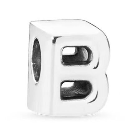 Pandora 26 letter B three-dimensional pendant jewelry accessories DIY simple and exquisite