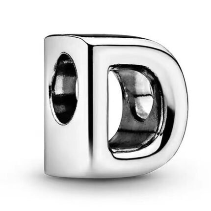 Pandora 26 letter D three-dimensional pendant jewelry accessories DIY simple and exquisite