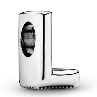 Pandora 26 letter L three-dimensional pendant jewelry accessories DIY simple and exquisite