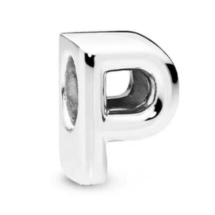 Pandora 26 letters P three-dimensional pendant jewelry accessories DIY simple and exquisite