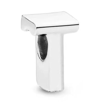 Pandora 26 letter T three-dimensional pendant jewelry accessories DIY simple and exquisite