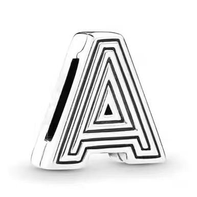 Pandora letter A jewelry accessories DIY simple and delicate high-end