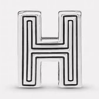 Pandora letter H jewelry gadgets DIY simple and delicate high-end