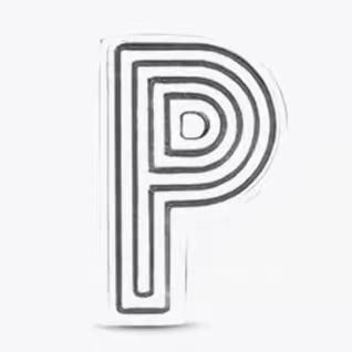 Pandora letter P jewelry accessories DIY simple and delicate high-end