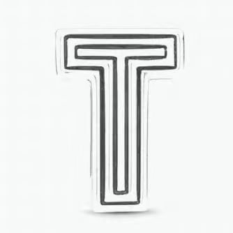 Pandora letter T jewelry gadgets DIY simple and delicate high-end