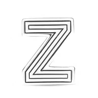Pandora letter Z jewelry accessories DIY simple and delicate high-end